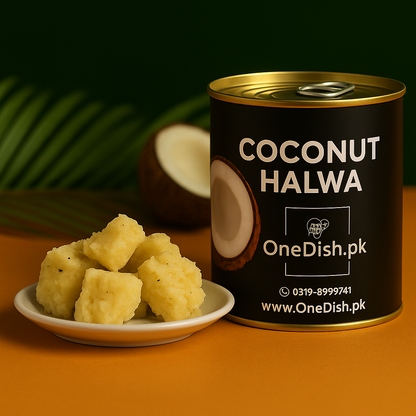 BUY 2 GET FREE DELIVERY (Coconut Halwa Tin)