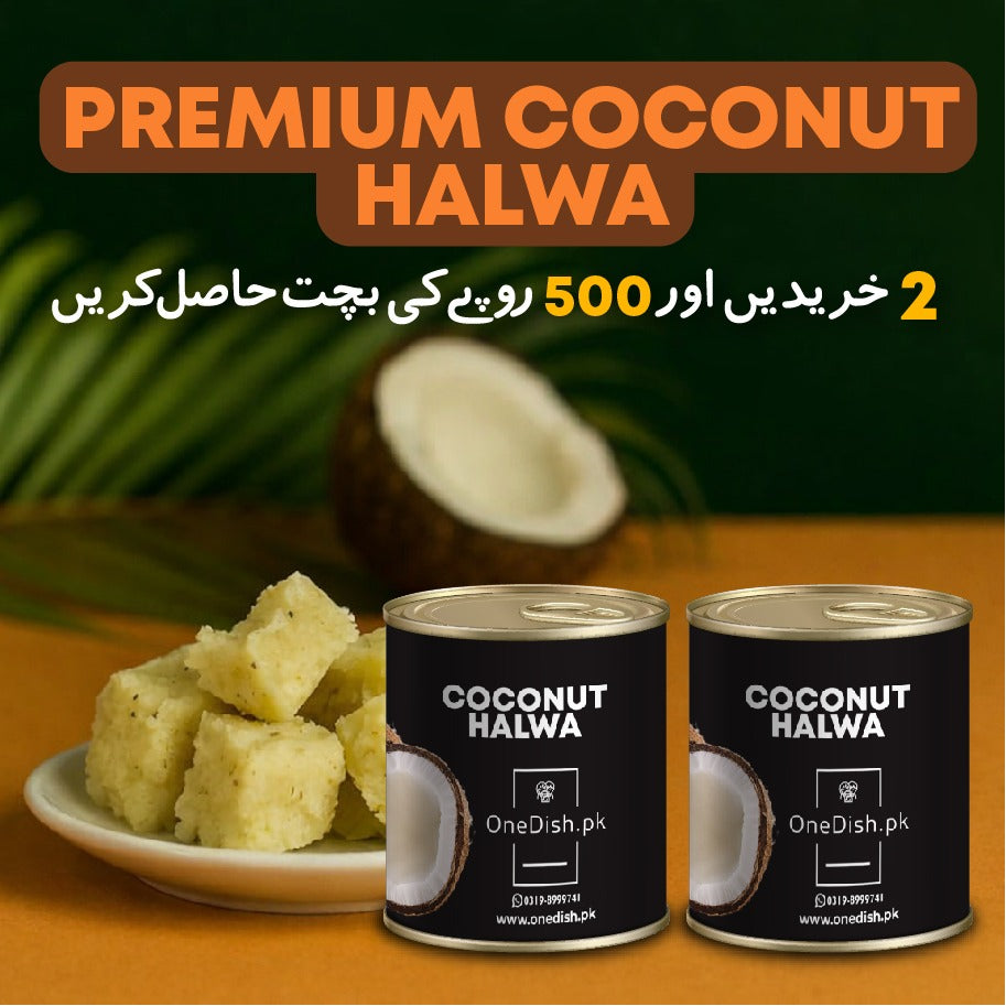 BUY 2 (Premium Coconut Halwa TinPack) & Save 500 Rupees